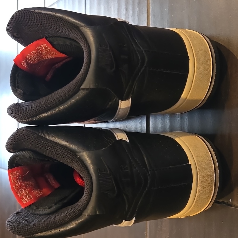 Nike Air Force 1 Red White Black Size US 10.5 - Picture 4 of 9